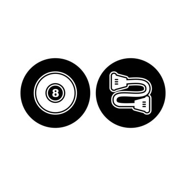 Kişisel ve iletişim için spor ve oyun simgesi...