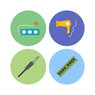 Kişisel ve Ticari Kullanım İçin 4 Elektronik Aygıt Simgesi...