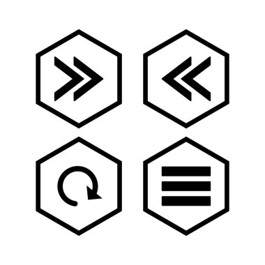 Beyaz arkaplanda 4 temel element simgesi izole edildi...