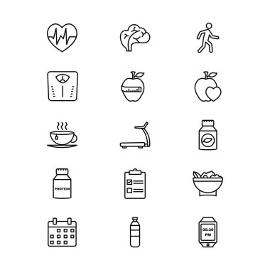 Kişisel ve ticari kullanım için 15 Simge Sağlık...