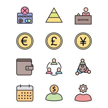 Kişisel ve Ticari Kullanım İçin 12 Bankacılık Simgesi...