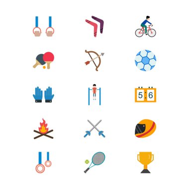 Kişisel ve iletişim için spor ve oyun simgesi...