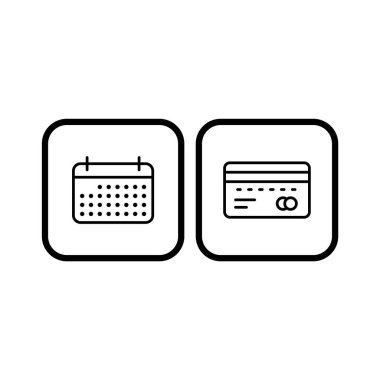 Beyaz arkaplanda 2 adet e-ticaret simgesi izole edildi...