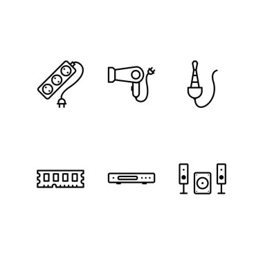 Kişisel ve Ticari Kullanım İçin 6 Simge Elektronik Aygıt...