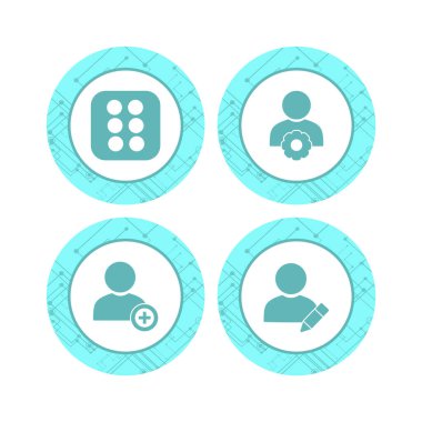 Kişisel ve Ticari Kullanım İçin Evrensel 4 Simge...