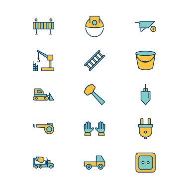 Kişisel ve Ticari Kullanım İçin 15 İnşaat Simgesi...