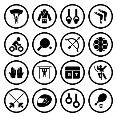 Kişisel ve iletişim için spor ve oyun simgesi...