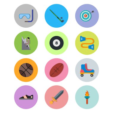 Kişisel ve iletişim için spor ve oyun simgesi...