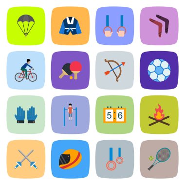 Kişisel ve iletişim için spor ve oyun simgesi...