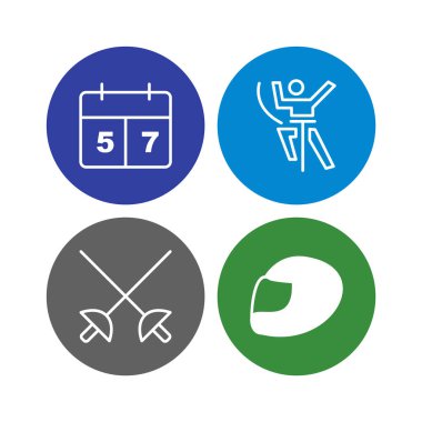 Kişisel ve iletişim için spor ve oyun simgesi...