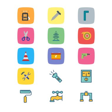 Kişisel ve Ticari Kullanım İçin 15 İnşaat Simgesi...