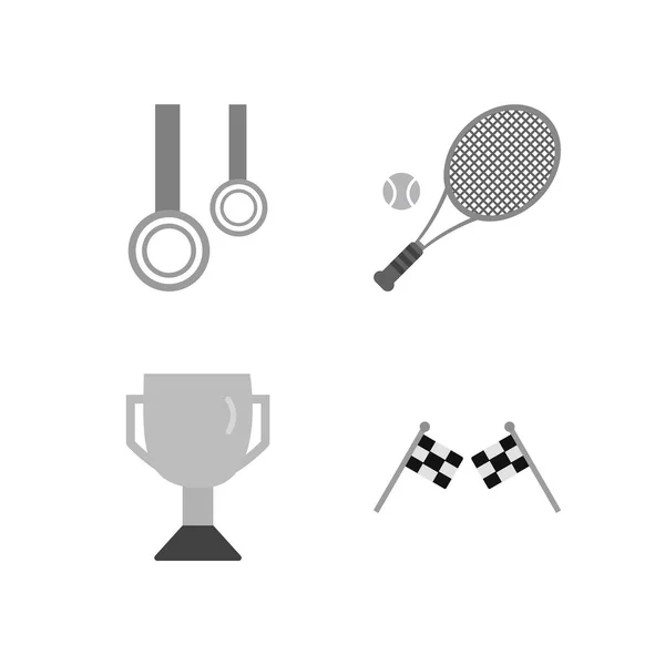 Icône Ensemble Sports Jeux Pour Usage Personnel Commercial — Image vectorielle