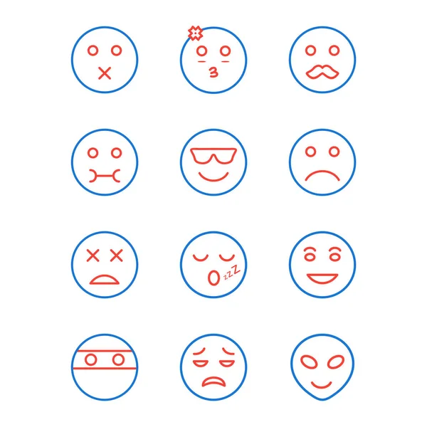 Emoji Icônes Feuille Isolée Sur Fond Blanc — Image vectorielle