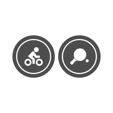 Kişisel ve iletişim için spor ve oyun simgesi...