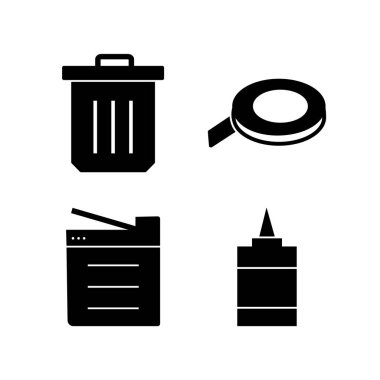  Kişisel ve Ticari Kullanım İçin 4 Ofis Simgesi...