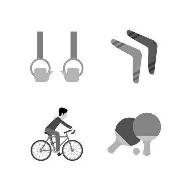 Kişisel ve iletişim için spor ve oyun simgesi...