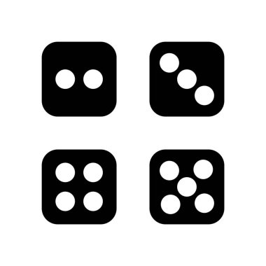 Beyaz Arkaplan Vektörü İzole Edilmiş Elementler Üzerinde 4 Evrensel Simge Kümesi...