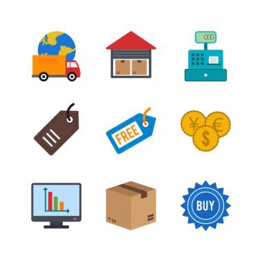 Kişisel ve Ticari Kullanım İçin 9 E-Ticaret Simgesi...