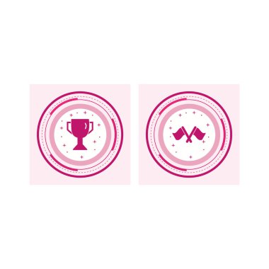 Kişisel ve iletişim için spor ve oyun simgesi...