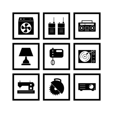 Kişisel ve Ticari Kullanım İçin 9 Simge Elektronik Aygıt...