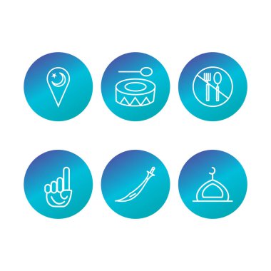 Kişisel ve ticari kullanım için 6 Ramazan Simgesi...