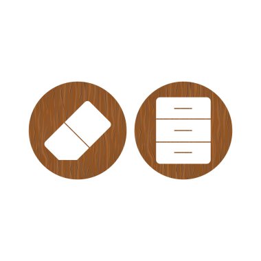 2 Ofis Simgesi Sayfası Beyaz Arkaplanda İzole Edildi...