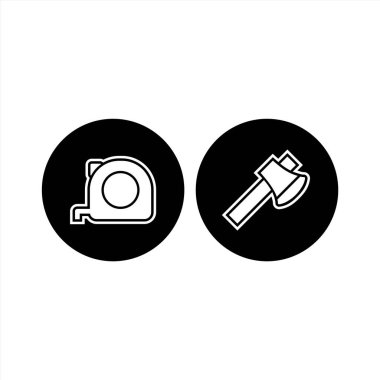 Beyaz Arkaplanda 2 Yapılandırma Simgesi İzole Edildi...