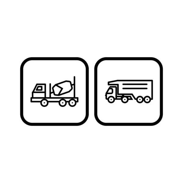 Icon Set Von Transport Für Den Persönlichen Und Kommerziellen Gebrauch — Stockvektor