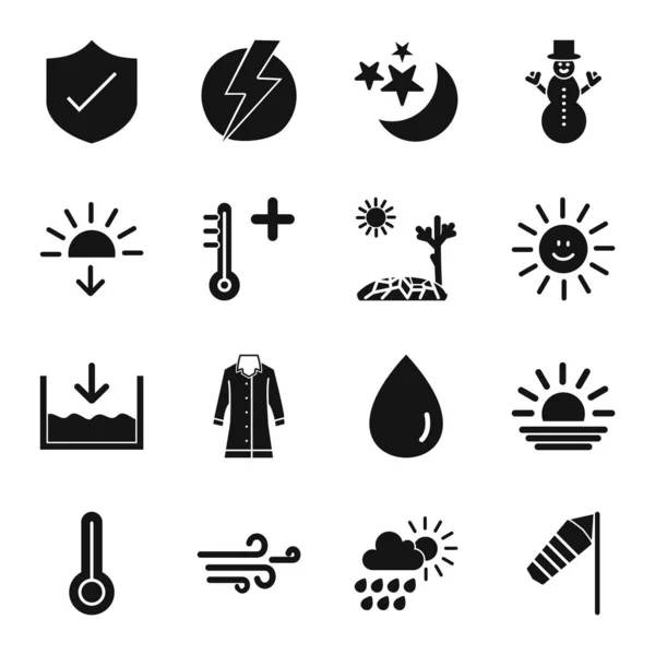 Kişisel ve Ticari Kullanım İçin 16 Hava Durumu Simgesi...