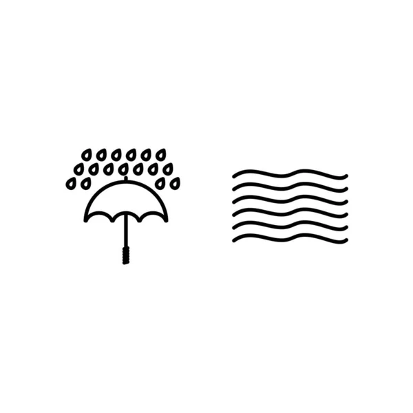 Icon Set Weather Personal Commercial Use — стоковый вектор