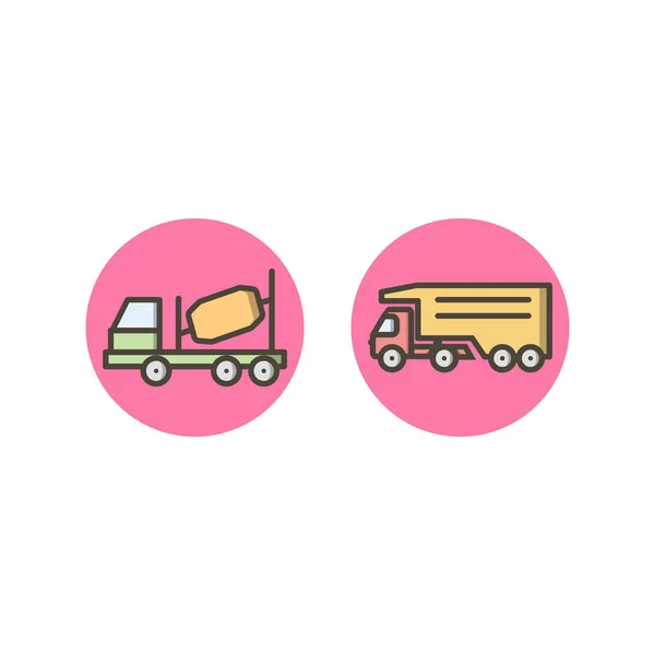 Icon Set Transport Personal Commercial Use — Stock Vector