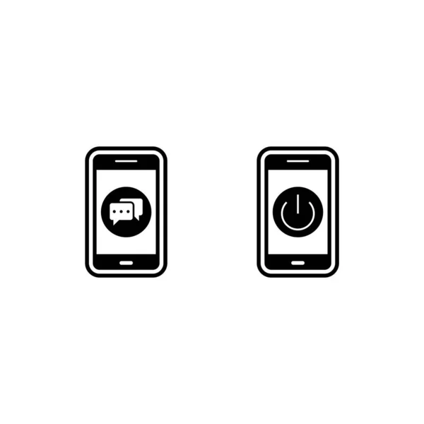 Icon Set Mobile Apps Personal Commercial Use — стоковый вектор