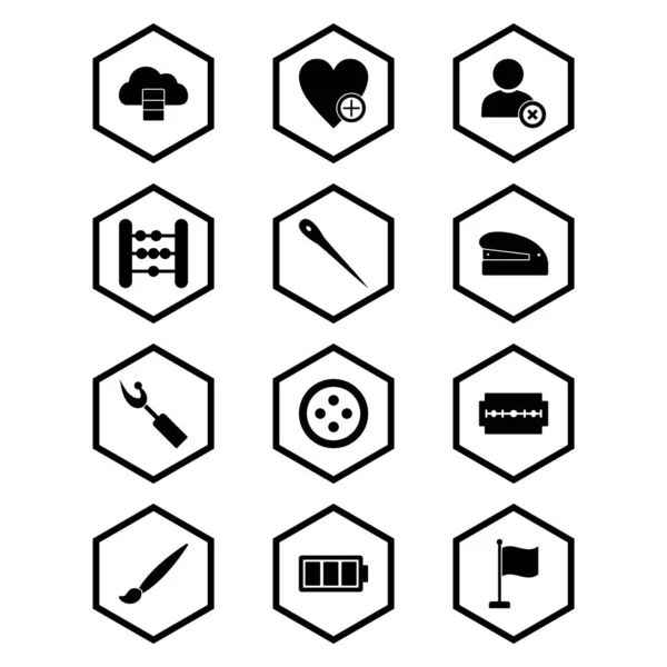 Set Iconos Universales Sobre Fondo Blanco Vector Elementos Aislados — Archivo Imágenes Vectoriales