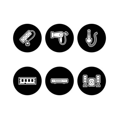 Kişisel ve Ticari Kullanım İçin 6 Simge Elektronik Aygıt...