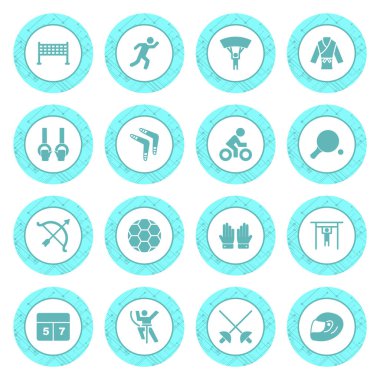 Kişisel ve iletişim için spor ve oyun simgesi...