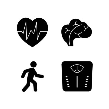 Sağlık Kişisel ve Ticari Kullanım İçin 4 Simge...