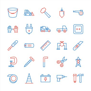 Kişisel ve Ticari Kullanım İçin 25 İnşaat Simgesi...