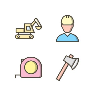 Kişisel ve Ticari Kullanım İçin 4 Yapı Simgesi...