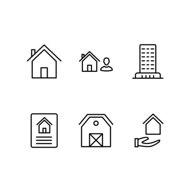 Kişisel ve ticari kullanım için 6 Simge Emlak...