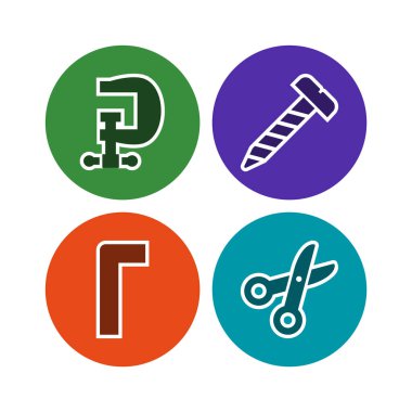 Kişisel ve Ticari Kullanım İçin 4 Yapı Simgesi...