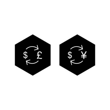 Kişisel ve ticari kullanım için 2 simge iş seti...