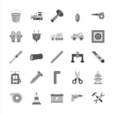 Kişisel ve Ticari Kullanım İçin 25 İnşaat Simgesi...