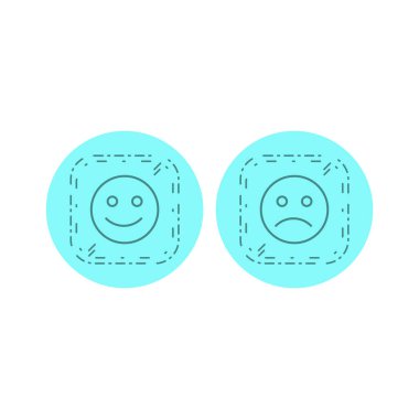 Beyaz arkaplanda izole edilmiş 2 evrensel simge kümesi...