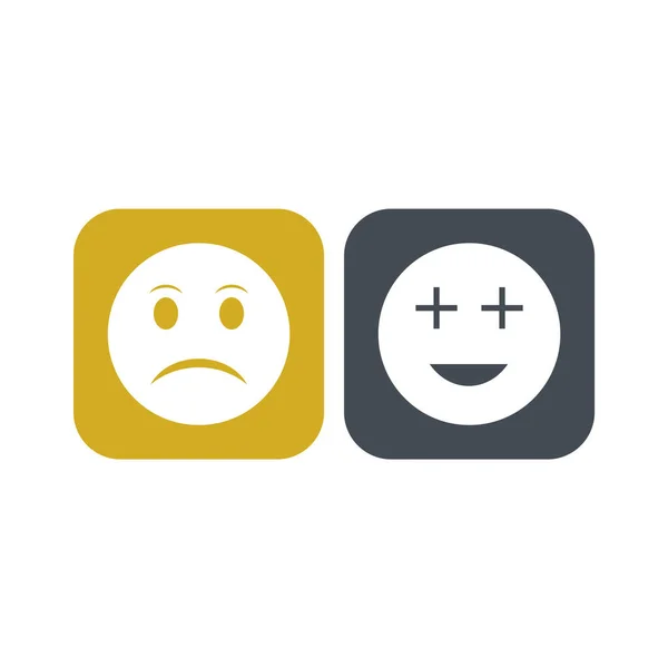 Icone Emoji Uso Personale Commerciale — Vettoriale Stock