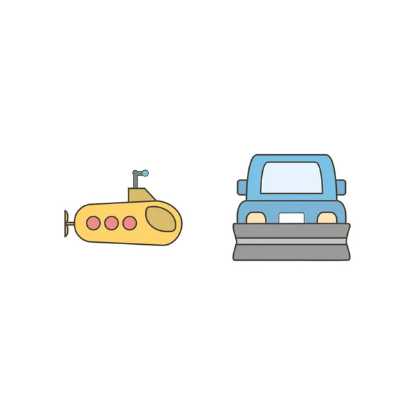 Icon Set Von Transport Für Den Persönlichen Und Kommerziellen Gebrauch — Stockvektor