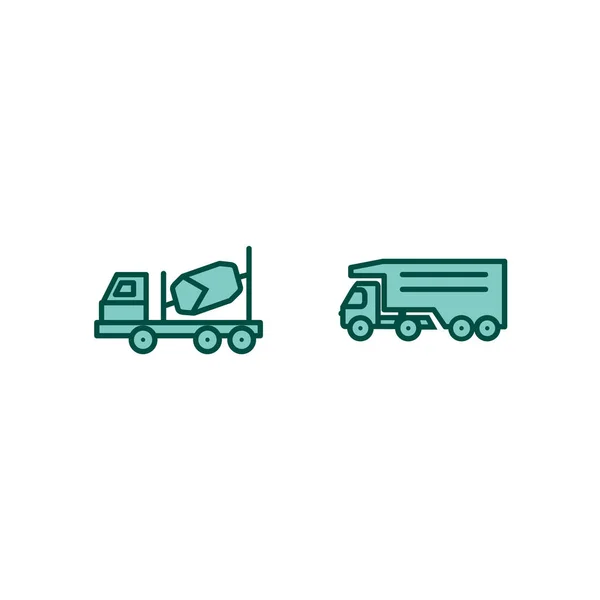 Conjunto Iconos Transporte Para Uso Personal Comercial — Vector de stock