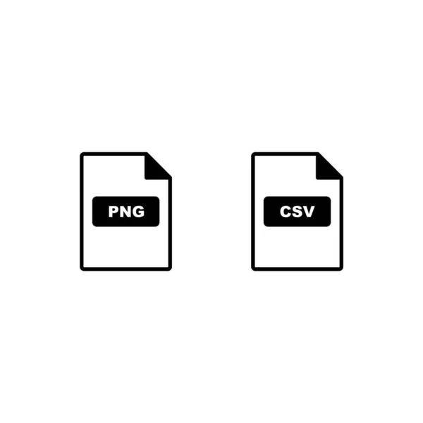 Symbolsets Von Dateiformaten Für Den Persönlichen Und Kommerziellen Gebrauch — Stockvektor