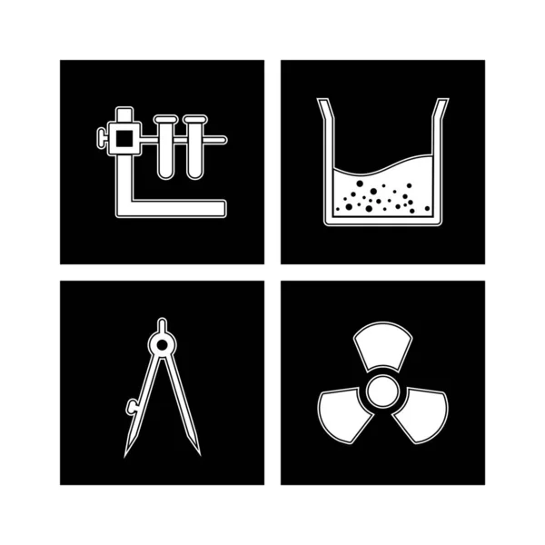 Set Von Bildungs Symbolen Isoliert Auf Weißem Hintergrund — Stockvektor