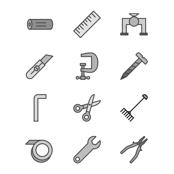 Construction Icons Personal Commercial Use — Stock Vector