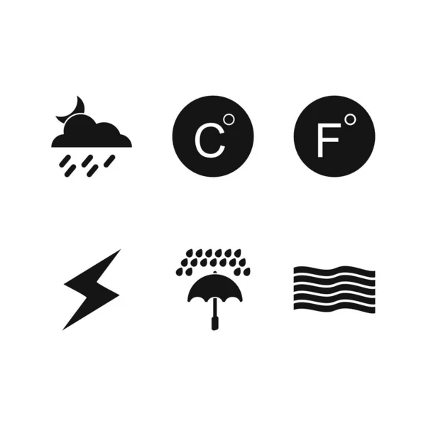 Weather Icons Personal Commercial Use — Stock Vector
